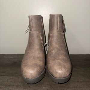 Sugar Taupe Ankle Booties